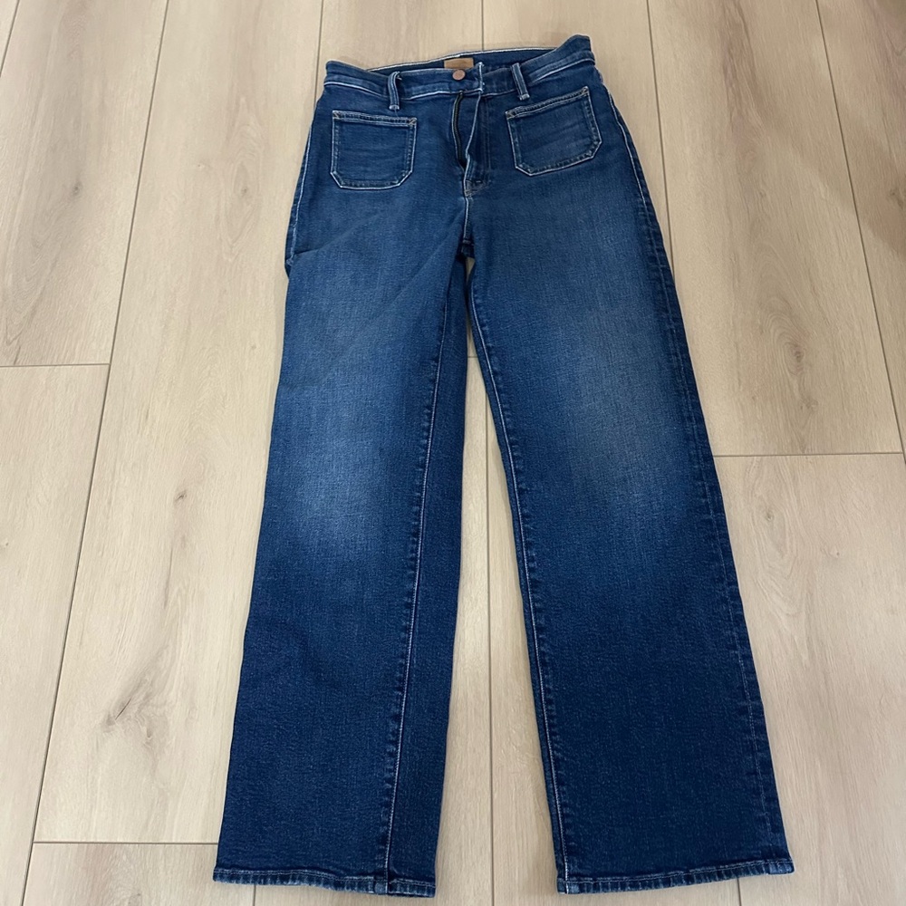 Mother patch pocket jeans